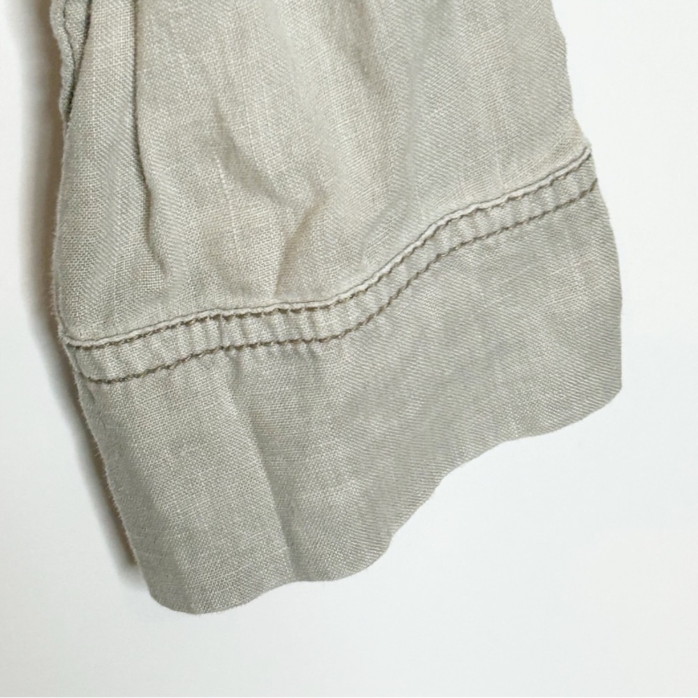 Anthropologie Marrakech Linen Utility Cargo Jacket Medium - Picture 10 of 15